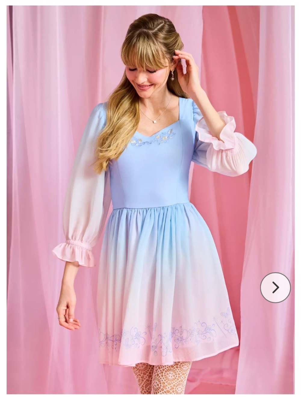 💕PRICE FIRM💕Wicked Glinda Blue Ombré Dress - BoxLunch Exclusive